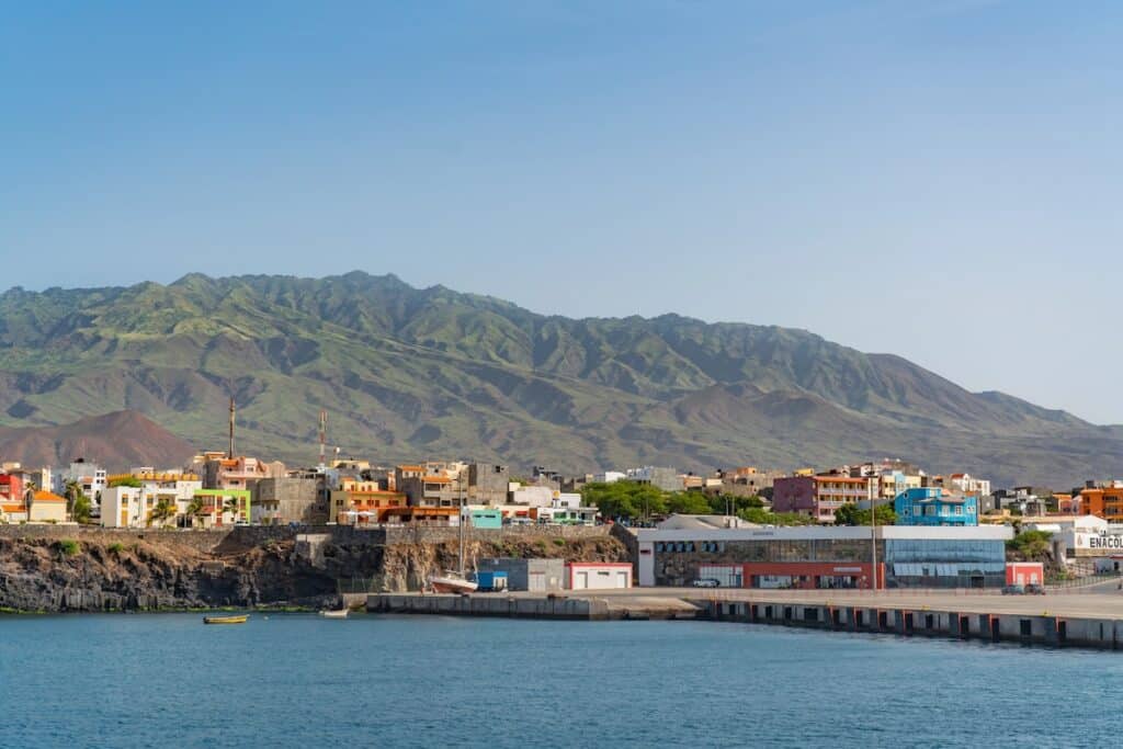 Le port de Porto Novo sur l'ike de Santo Antão.