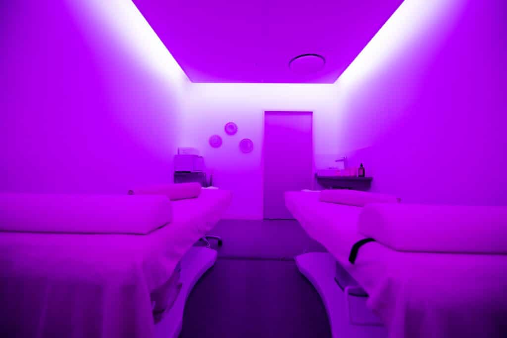 Salle de massages de l'hôtel Eden Spa à Honfleur