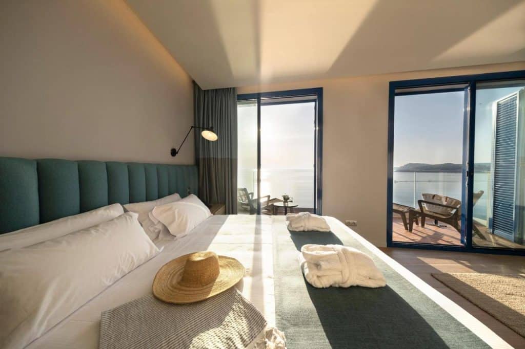 Une chambre de l'hôtel Voramar à l'Escala sur la Costa Brava.