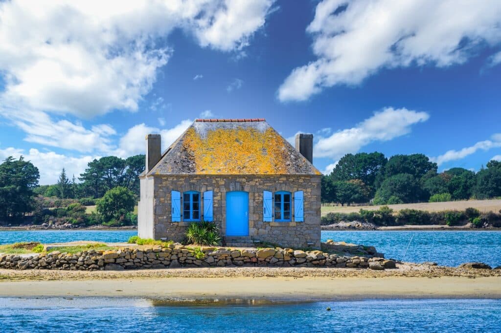 La maison de l'île de Saint Cado.