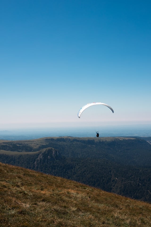 Un vol en parapente dans le Sancy