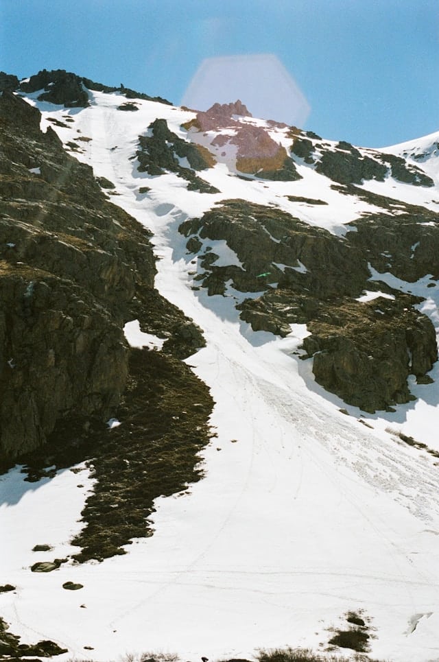 Montagne enneigé à proximité de Corte