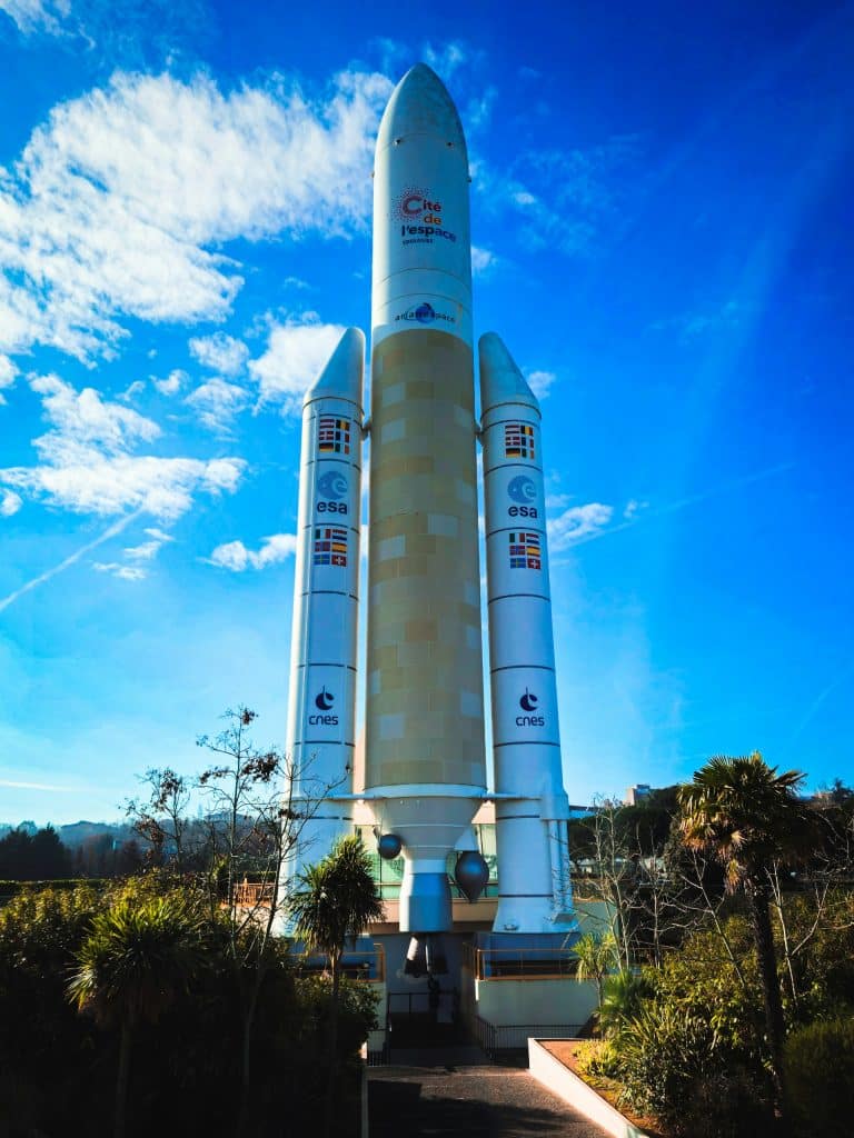 Fusée Ariane à la Cité de l'Espace de Toulouse.