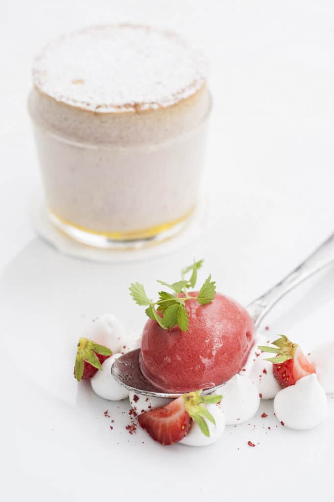 Un dessert aux fraises