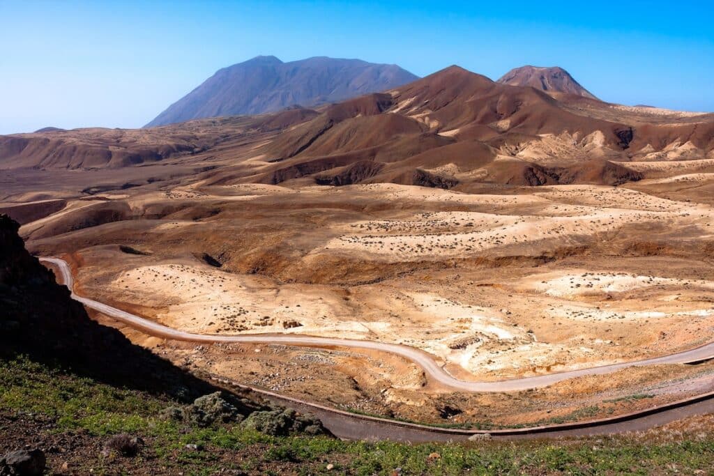 Région de Topo da Coroa, montagnes volcaniques de Santo Antao, Cap-Vert, Afrique